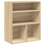 vidaXL Bibliothèque chêne sonoma 60x30x71 5 cm bois d'ingénierie