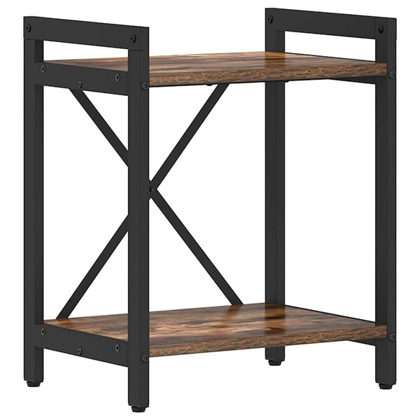 vidaXL Étagère Chêne fumé 40 x 30 x 50 cm Bois d'ingénierie