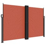 vidaXL Auvent latéral rétractable terre cuite 160x1000 cm