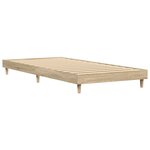 vidaXL Cadre de lit sans matelas chêne sonoma 75x190 cm