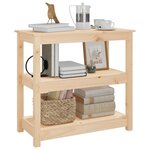 vidaXL Table console 80x40x74 cm Bois massif de pin