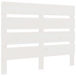 vidaXL Cadre de lit Blanc 75x190 cm Bois pin massif Petit simple