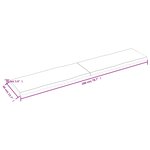 vidaXL Dessus de table bois massif traité bordure assortie