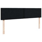 vidaXL Lit ottoman avec matelas noir 140x200 cm tissu