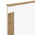 vidaXL Tête de lit Chêne artisanal 80 cm Bois d'ingénierie