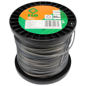 Flo fil de coupe-herbe trigon 2 4 mm 90 m noir