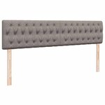 VidaXL Cadre de lit ottoman avec matelas taupe 200x200cm tissu