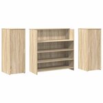 vidaXL Bureau réception chêne sonoma 180x50x103 5 cm bois d'ingénierie