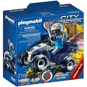 PLAYMOBIL 71092 - City Action Policier et quad