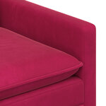vidaXL Canapé Bordeaux 196 x 81 x 87 5 cm Velours