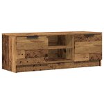 vidaXL Meuble TV vieux bois 102x35x36 5 cm bois d'ingénierie