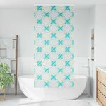 vidaXL Store enrouleur de douche avec cassette largeur du tissu 106 cm