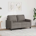vidaXL Canapé à 2 places Taupe 120 cm Tissu