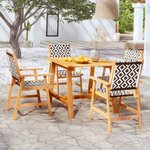 vidaXL Ensemble à manger de jardin 5 Pièces Bois d'acacia solide