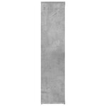 vidaXL Bibliothèque Gris béton 50x25x106 cm Bois d’ingénierie