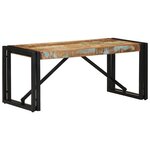 vidaXL Table basse multicolore 80x40x35 cm bois de récupération massif