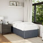 vidaXL Cadre de lit Gris foncé 100 x 200 cm Velours