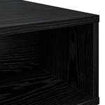 vidaXL Table basse Chêne noir 48 x 46 x 35 cm Bois d'ingénierie