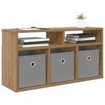 vidaXL Basboard avec tiroir Chêne artisanal 72 x 22 5 x 38 cm