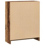 vidaXL Bibliothèque vieux bois 60x24x76 cm bois d'ingénierie