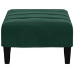 vidaXL Repose-pied vert foncé 77x55x31 cm velours