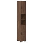 vidaXL Meuble de salle de bain haut Chêne marron 30 x 35 x 192 cm