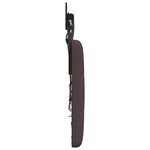 vidaXL Tête de lit suspendue Avec lumière LED Marron foncé Tissu