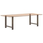 vidaXL Pieds de table à manger en acier naturel 2 pièces 70 x (72-73) cm Acier