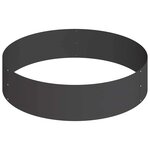 vidaXL Cache-pot de jardin Noir 90 x 90 x 20 cm Acier