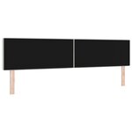 vidaXL Tête de lit LED capitonnée boutons en cristal gris clair 100 cm en velours.