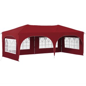 vidaXL Tente de fête pop-up 575 x 288 x 245 cm Bordeaux Tissu Oxford