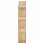 vidaXL Bibliothèque Chêne sonoma 48x25 5x140 cm Bois d’ingénierie