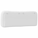 vidaXL Coussin de tête de lit Hvar blanc 137 cm similicuir