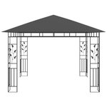 vidaXL Belvédère avec moustiquaire 3x3x2 73 m Anthracite 180 g/m²