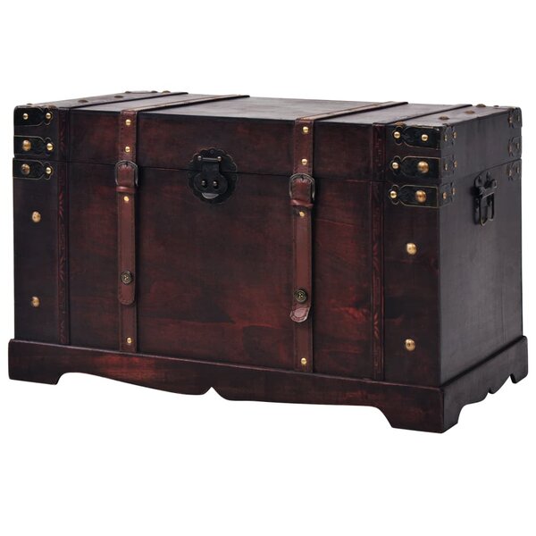 vidaXL Coffre vintage de rangement bois 66 x 38 x 40 cm