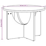 vidaXL Table basse Brun cire 50 x 50 x 35 cm Bois massif en pin