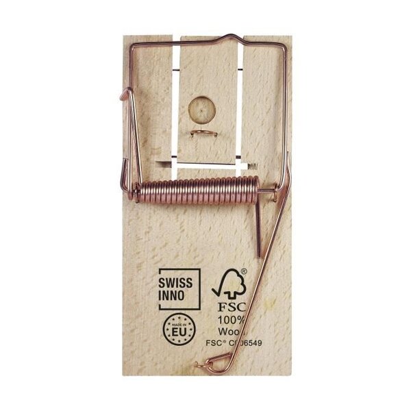 SWISSINNO SOLUTION Tapette a rat en bois FSC