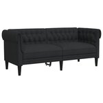 vidaXL Ensemble de canapés 3 Pièces noir tissu