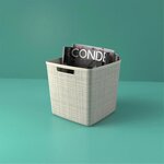 CURVER Paniere Jute cube 17 L - Beige
