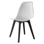 Set de 2 chaises cuisine salle à manger 83 cm blanc et noir 03_0003629