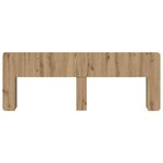 vidaXL Cabinet de Tête de Lit Chêne artisanal 180 cm Bois d'ingénierie