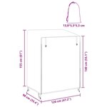 vidaXL Housse pour balancelle d'extérieur 120 x 90 x 155 cm
