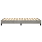 vidaXL Cadre de lit sans matelas gris clair 120x190 cm velours