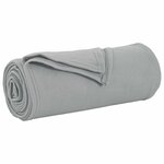 vidaXL Jeté Gris 200 x 150 cm Toison