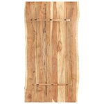 vidaXL Dessus de table Bois d'acacia massif 118x(50-60)x3 8 cm