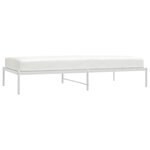 vidaXL Cadre de lit métal sans matelas blanc 100x200 cm