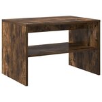 vidaXL Meuble TV chêne fumé 60x40x40 cm bois d'ingénierie