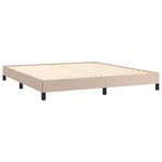 vidaXL Cadre de lit sans matelas cappuccino 180x200 cm similicuir