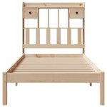 vidaXL Lit bibliothèque sans matelas 75x190 cm bois de pin massif