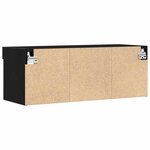 vidaXL Meuble TV 2 Pièces Chêne noir 80 x 30 x 30 cm Bois d'ingénierie